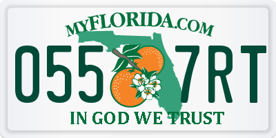 FL license plate 0557RT