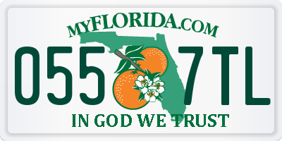 FL license plate 0557TL