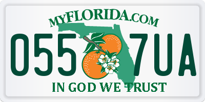 FL license plate 0557UA