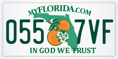 FL license plate 0557VF