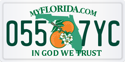 FL license plate 0557YC