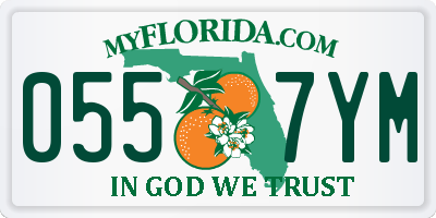 FL license plate 0557YM