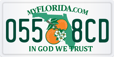 FL license plate 0558CD