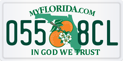 FL license plate 0558CL