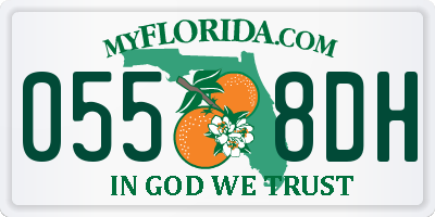 FL license plate 0558DH