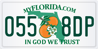 FL license plate 0558DP