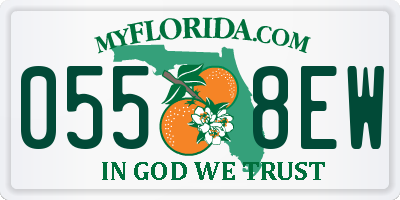 FL license plate 0558EW