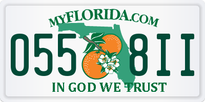 FL license plate 0558II