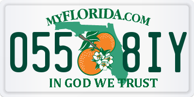 FL license plate 0558IY
