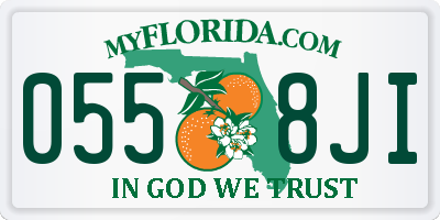 FL license plate 0558JI