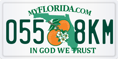 FL license plate 0558KM