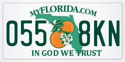 FL license plate 0558KN