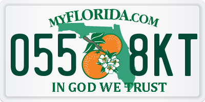 FL license plate 0558KT