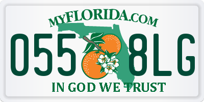 FL license plate 0558LG