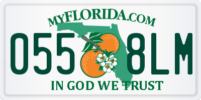 FL license plate 0558LM