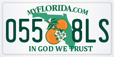 FL license plate 0558LS