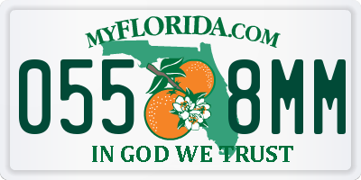 FL license plate 0558MM