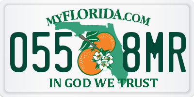 FL license plate 0558MR