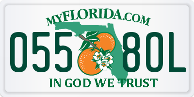 FL license plate 0558OL