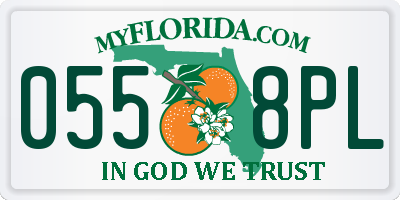 FL license plate 0558PL