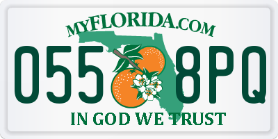 FL license plate 0558PQ