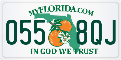 FL license plate 0558QJ