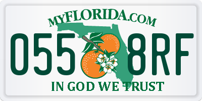 FL license plate 0558RF