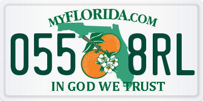FL license plate 0558RL