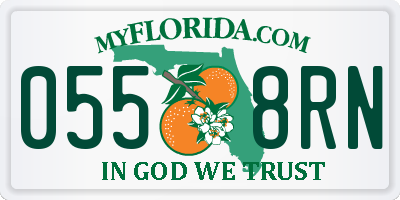 FL license plate 0558RN