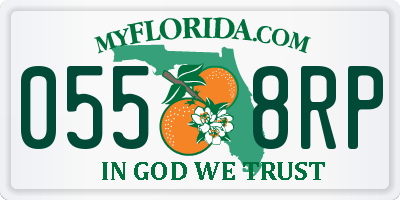FL license plate 0558RP