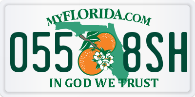 FL license plate 0558SH