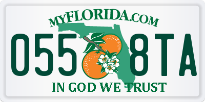 FL license plate 0558TA