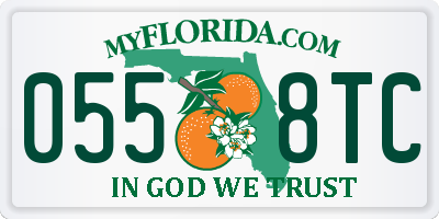FL license plate 0558TC