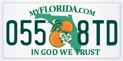 FL license plate 0558TD