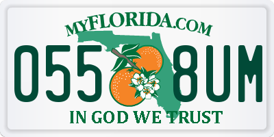 FL license plate 0558UM