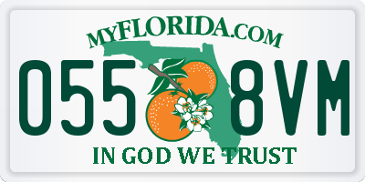 FL license plate 0558VM