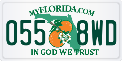 FL license plate 0558WD