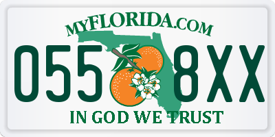 FL license plate 0558XX