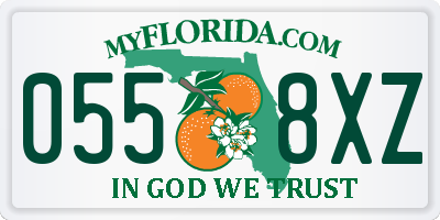 FL license plate 0558XZ