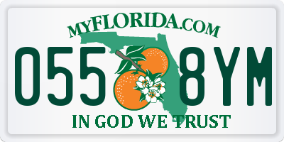 FL license plate 0558YM