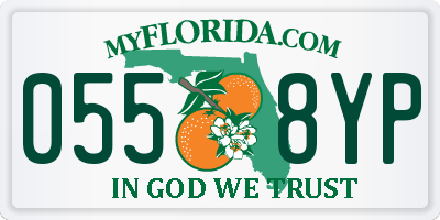 FL license plate 0558YP