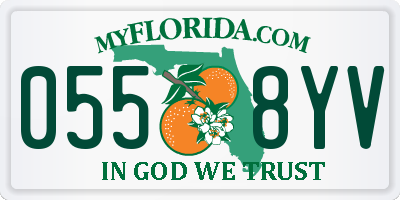 FL license plate 0558YV