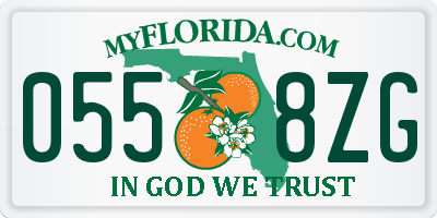 FL license plate 0558ZG