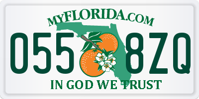 FL license plate 0558ZQ
