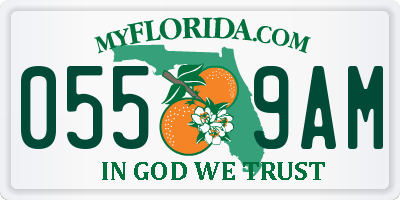 FL license plate 0559AM