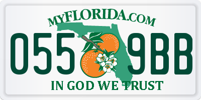 FL license plate 0559BB