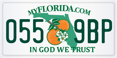 FL license plate 0559BP