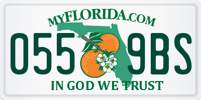 FL license plate 0559BS