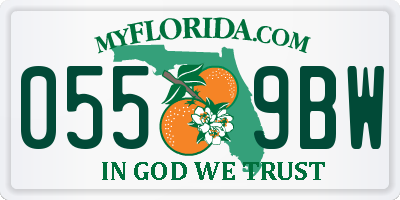 FL license plate 0559BW