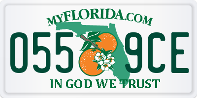 FL license plate 0559CE